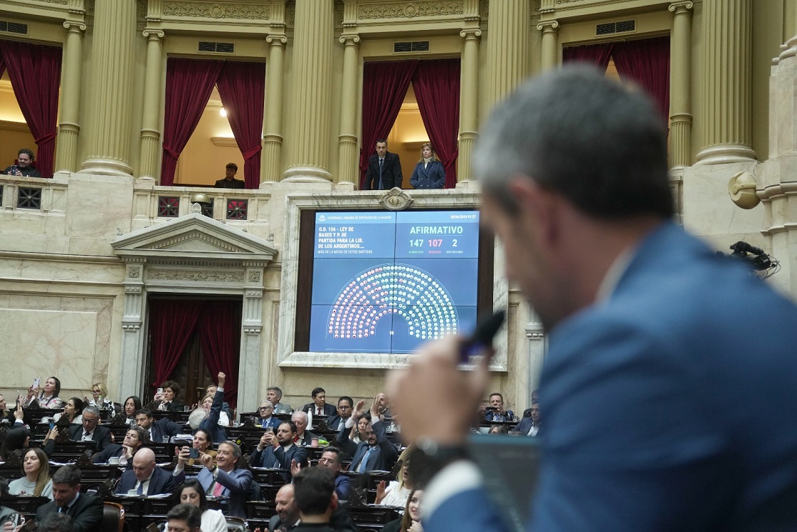 Diputados: sanción definitiva de la Ley Bases y Puntos de Partida para la Libertad de los Argentinos y del Paquete Fiscal