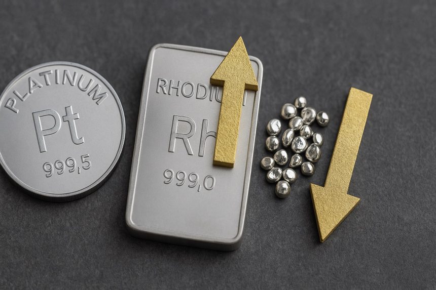 Pronóstico 2025 para metales del grupo del platino: el rodio lidera, el paladio retrocede