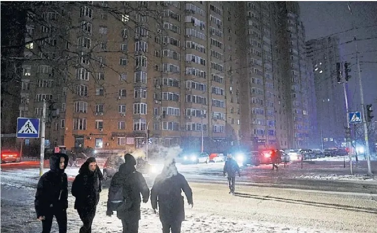 Otro ataque ruso dejó a Kiev sin energía en pleno invierno