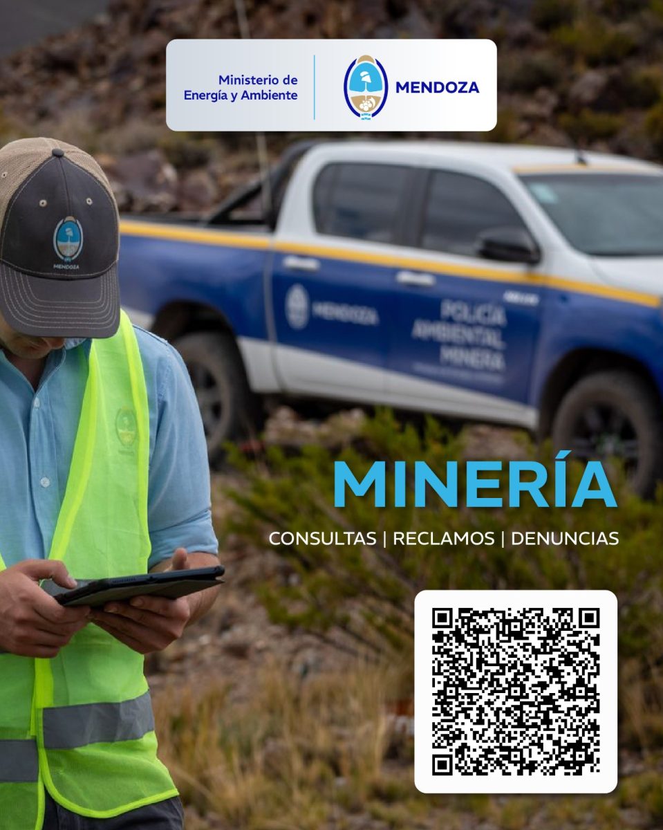 Energía y Ambiente recuerda que hay un canal oficial para consultas, reclamos y denuncias vinculados a la actividad minera