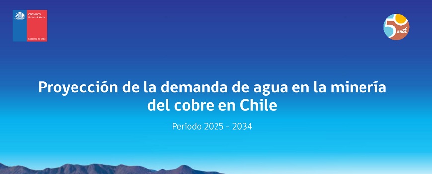 Chile. Agua de mar representará el 67,6% del consumo total de agua de la minería del cobre al 2034